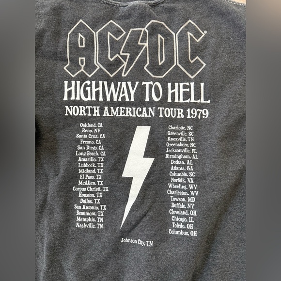 AC/DC Charcoal Sweatshirt - Picture 5 of 5